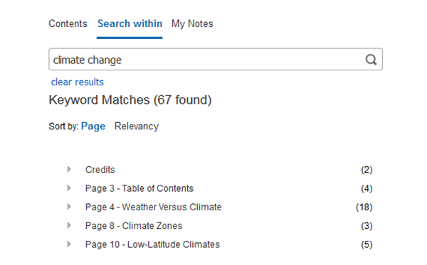 EBSCO eBooks Search Screenshot