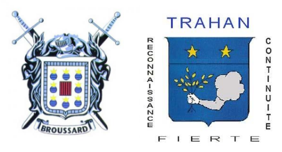 Broussard and Trahan Families Crest