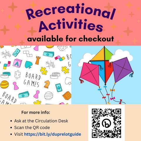 Recreational Activities Checkout Flyer