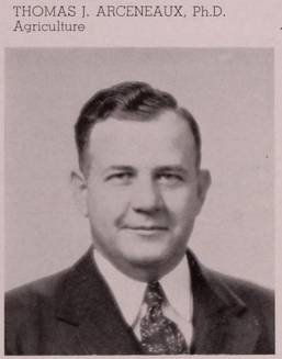Photo of Thomas J. Arceneaux, designer of Acadian flag and former Dean of Agriculture
