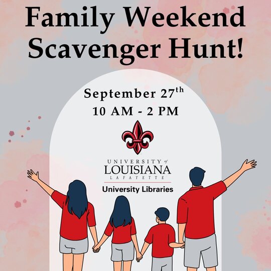 Family Weekend Scavenger Hunt Flyer