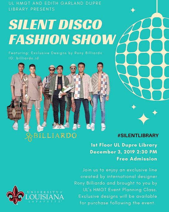 Flyer: Silent Disco Fashion Show - 2019 Fall