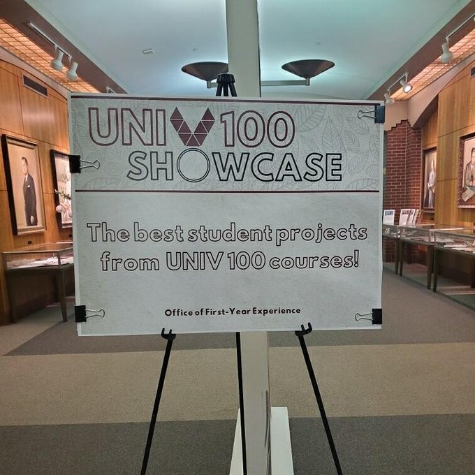 Flyer: UNIV 100 Showcase - 2020 Spring