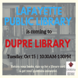 Flyer: Lafayette Public Library - 2019 Fall