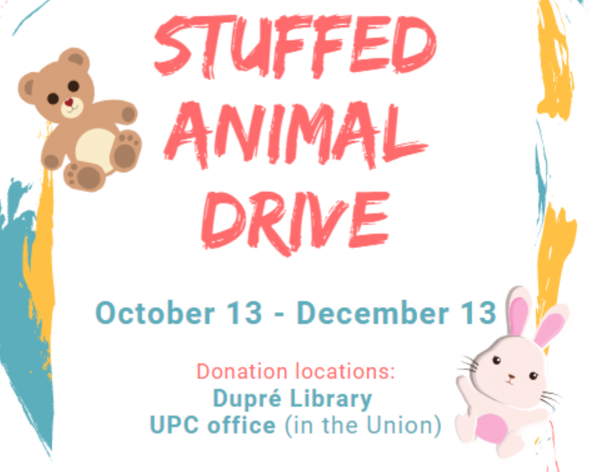 Flyer: Stuffed Animal Drive - 2019 Fall