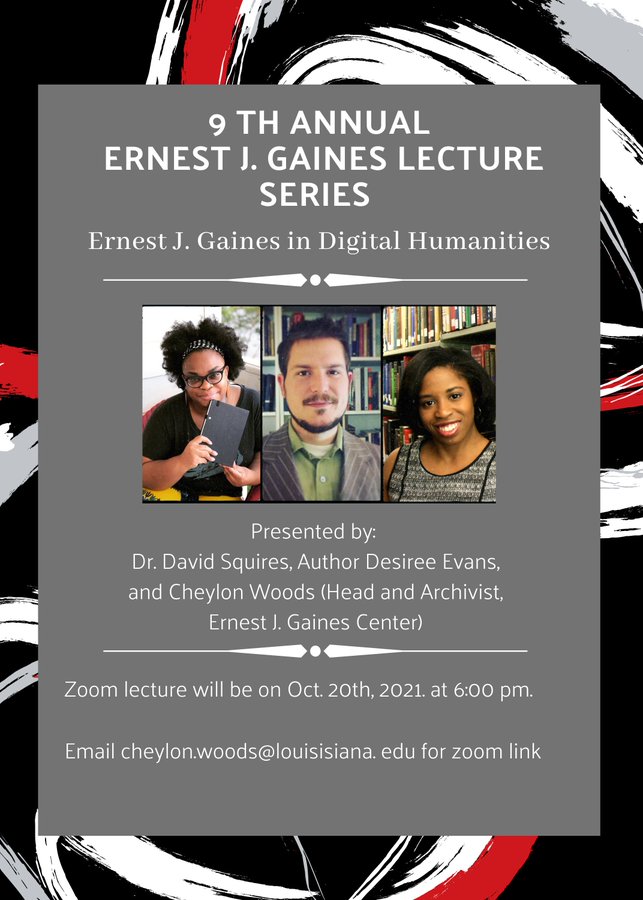 Flyer: Gaines Lecture Series - 2021 Fall
