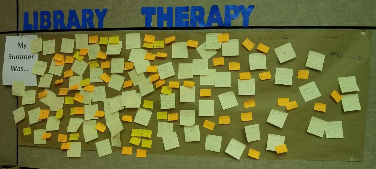 Library Therapy Wall: 2018 Fall - My Summer Was...