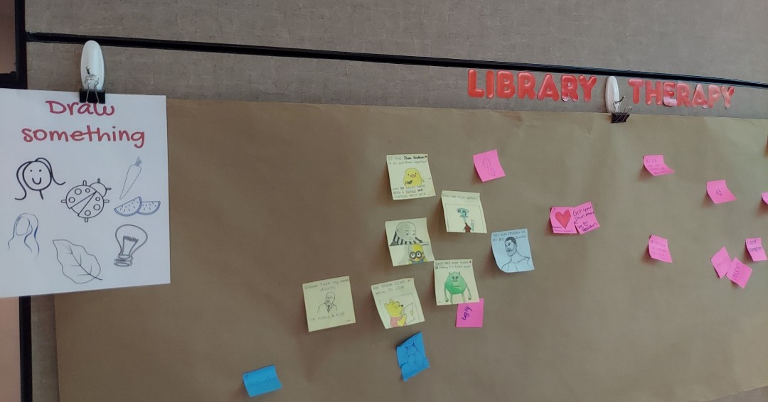 Library Therapy Wall: 2022 May - Draw Something