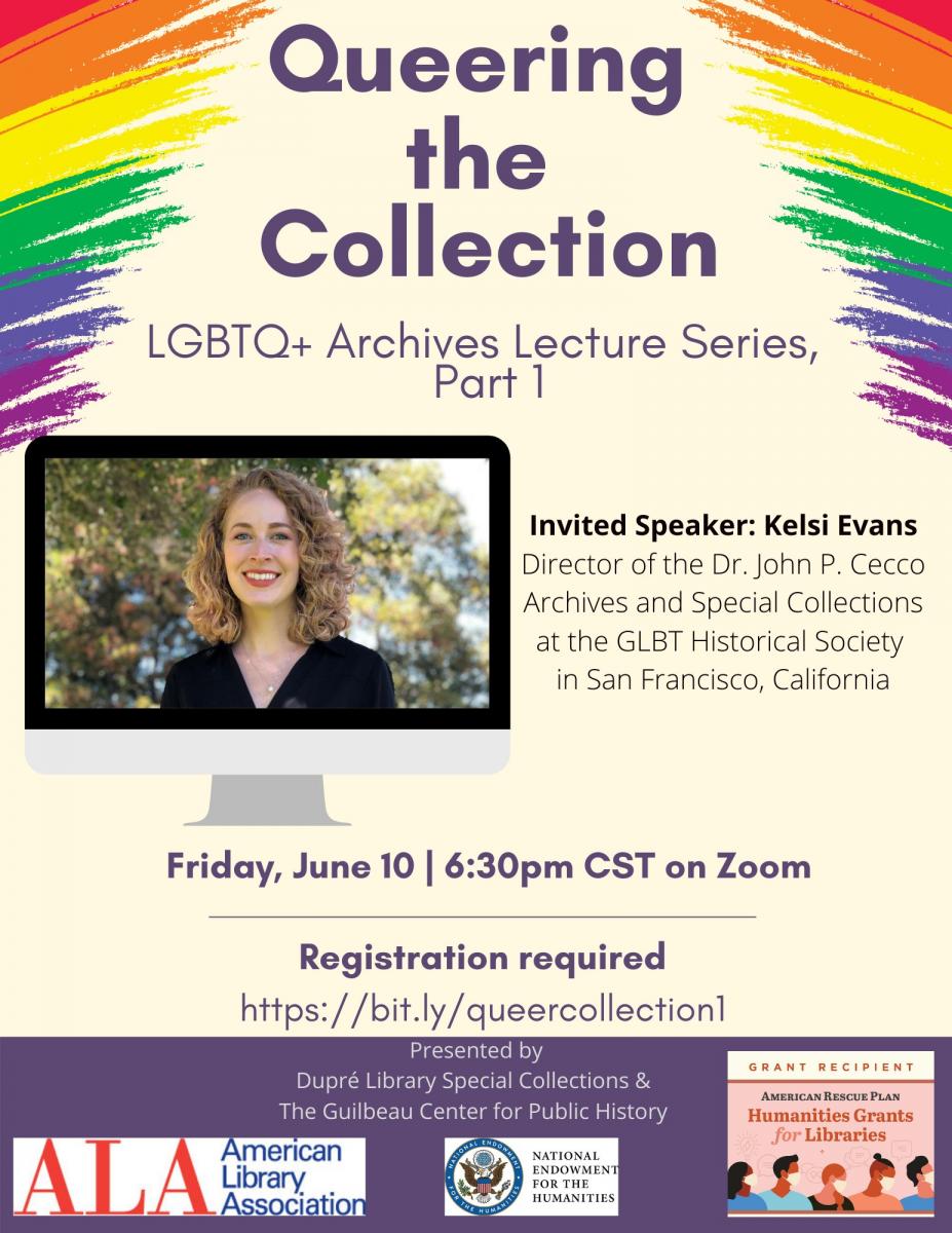 Flyer: Programs - Queering the Collection - Part 1 - 2022 Summer
