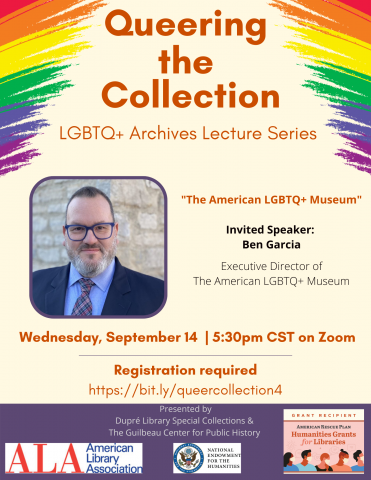Flyer: Programs - Queering the Collection - Part 4 - 2022 Fall