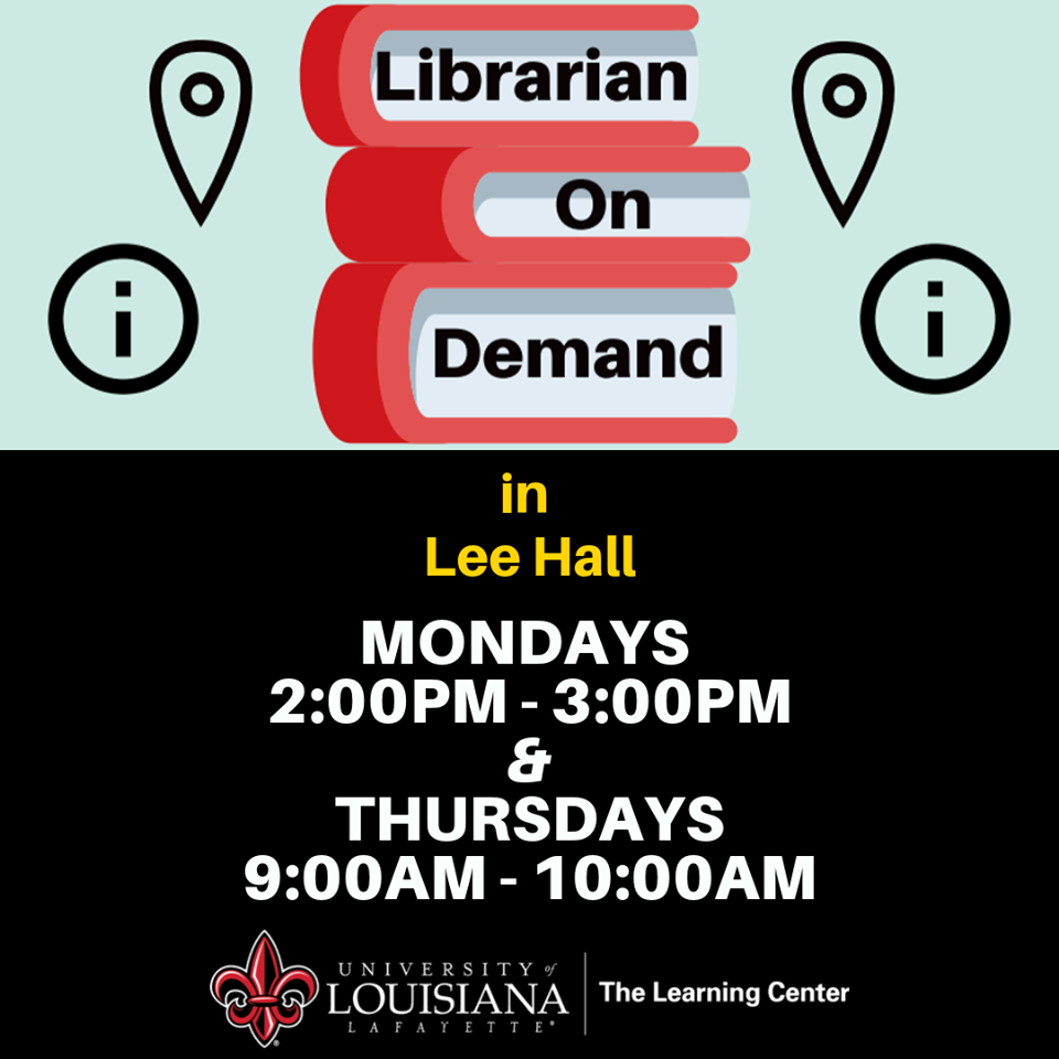 Flyer: Library On Demand - 2019 Fall