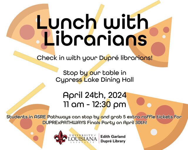 Lunch with Librarians - Spring 2024