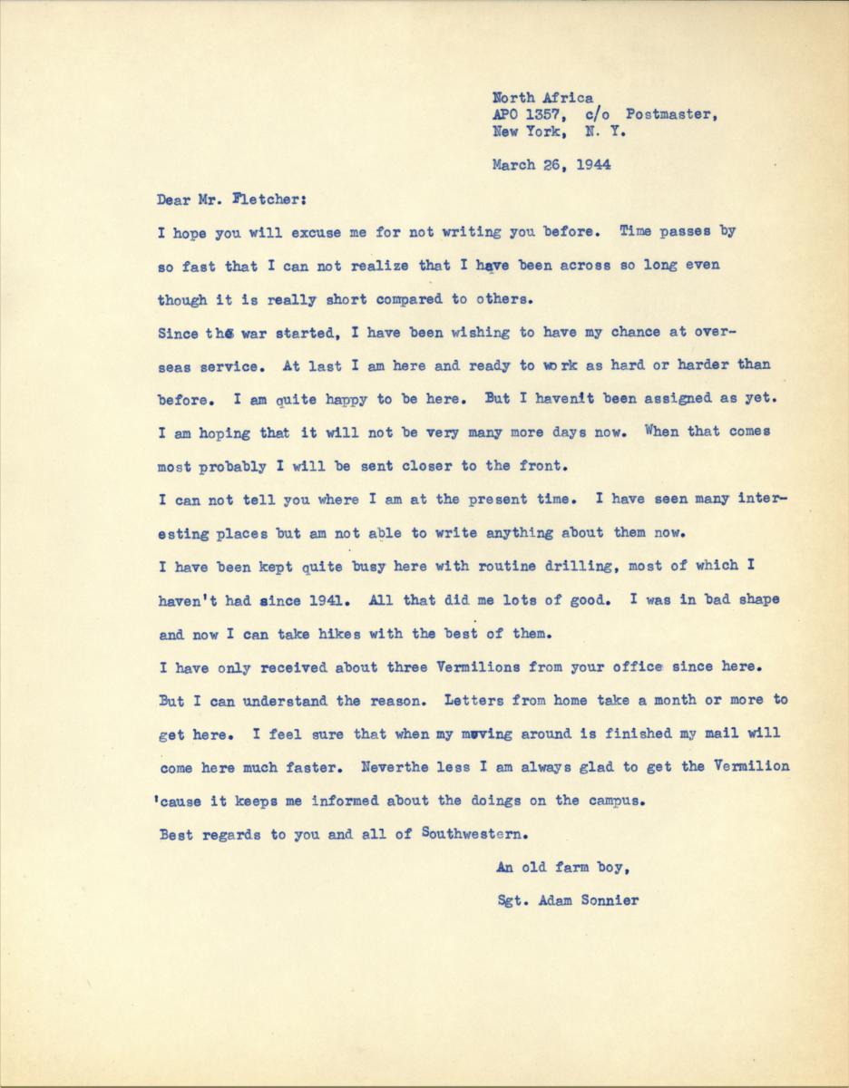 Dear Mr. Fletcher: Letters from the Second World War