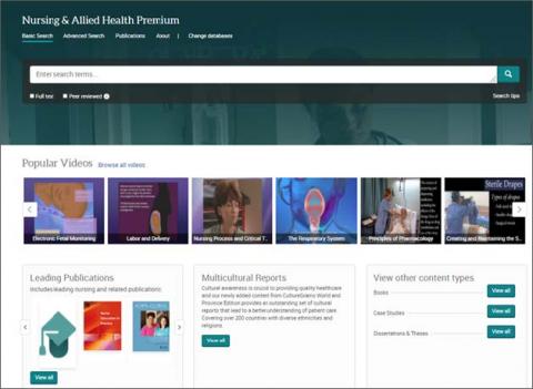 proquest nursing and allied health premium