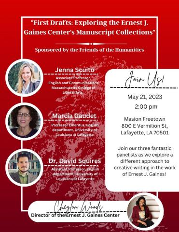 Event: First Drafts: Exploring the Ernest J. Gaines Center's Manuscript Collections