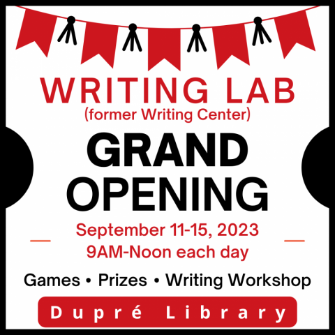 Writing Lab Grand Opening