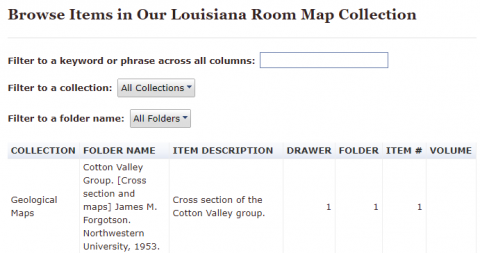 Browse Items in the Louisiana Maps Collection